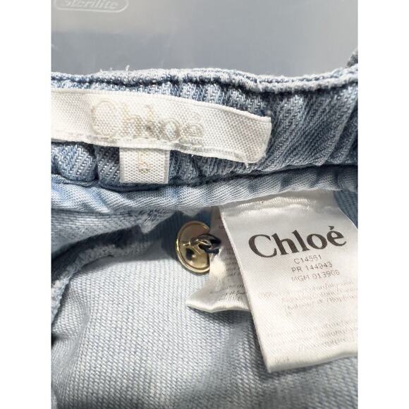 Chloe Denim Overalls Jumper Jeans Girls Kids 5 Blue Pants - Picture 13 of 15